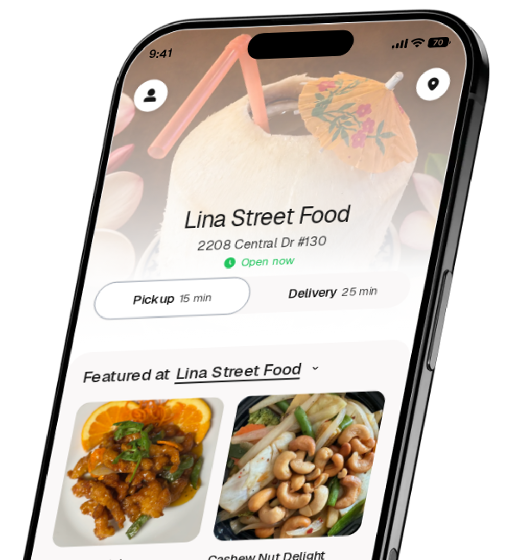 Lina Street Food app preview